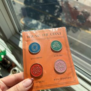 NWT Young the Giant Pin Set